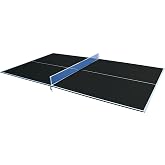9ft Black Mid Size Ping Pong Conversion Top Foldable Portable Table Tennis Table Top for Indoor Games