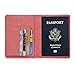 Passport Holder Case, ACdream Protective Premium PU Leather RFID Blocking Wallet Case for Passport, Light Pink