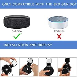 Outlet Wall Mount Holder for Echo Dot 3rd