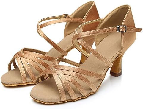 Cdso 3 Colors Women Satin Salsa Ballroom Latin Dance Shoes Heel 2.76 inches