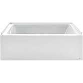 American Standard 2946202.020 Studio 60 x 32-Inch Alcove Bathtub, Left-Hand Drain, White