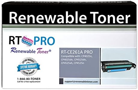 Renewable Toner Compatible Toner Cartridge Replacement for HP CE261A ( Cyan)