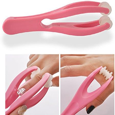Finger Massager Hand Held Double Rubber Roller Massage for Hand Blood Circulation and Stress Relief, Made in Korea