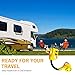 Epicord RV Adapter Power Cord 50AMP Male to 30AMP Female Camper Connector Heavy Duty Electrical Dogbone,12 Inch