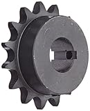 Tsubaki 50B15F-1 Finished Bore Sprocket, Single Strand, Inch, #50 ANSI No., 5/8" Pitch, 15 Teeth, 1" Bore