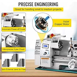 BestEquip Metal Lathe, 8" x 16" Benchtop