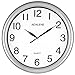 Adalene Wall Clocks Battery Operated Non Ticking - 11.5 Inch Silver Wall Clock Silent, Black Large Numbers, Quiet Analog Quartz Decorative Wall Clock for Kids Bedrooms, Living Room, Kitchen, Bathroom