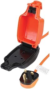 PRO ELEC PEL01008 Mains Extension Lead Outdoor 5m IP54 Orange 1-Gang