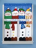 Winter Pals Snowman Cafe Curtain Set