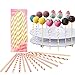 Cake pop sticks Lollipop treat sticks Colorful Lollipop Sticks 100 Pcs Straws Colorful Cake Pops Making Tools for Cake Pop DIY Homemade Fruit Candy Chocolate Lollipop Ice Cream And Ccookie