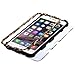 Zebra Skin-Leopard Skin/Black TUFF Hybrid Phone Protector Cover Case with silicon protection for your Iphone 6 Plus phone + FREE SCREEN PROTECTOR!