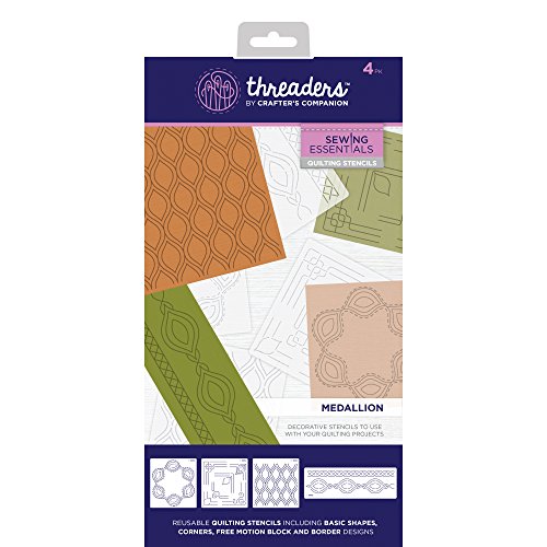 Crafter's Companion Threaders Quilting Template Stencil - Medallion