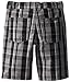 Calvin Klein Little Boys' Red T-Shirt with Plaid Short Two-Piece Set