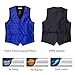 WANNEW Mens Vest Suit Vests Tuxedo Vest Vest for Men(S, Blue 3#)