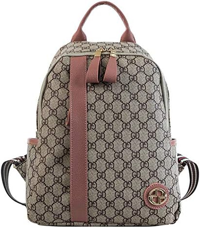 WOAIRAN Shoulder Bag Women Fashion Vintage Letter Printing Handbag Ladies Leisure Multifunction Travel Backpack
