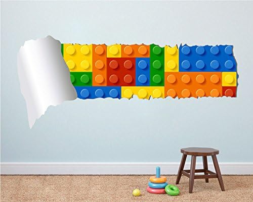 Wall Crack Effect Style Torn Wall Stickers Kids Room Decor - 59.1 x 25.6 Inches | 150 x 65 cm
