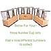 Better For Your - Small Stainless Steel Double Wall Tumbler Cups, 8oz (250ml) - Set of 3 - Numbers and Words 7-8-9