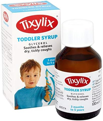 Tixylix Children's Blackcurrant Dry and Tickly Cough Syrup 100ml, Sugar and colour free - Image 3