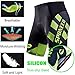 Biking Shorts Pockets Free Riding Pants with Padding Underwear Bicycle Bottoms US M Green