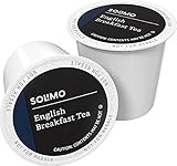 Amazon Brand - 24 Ct. Solimo Tea Pods, English Breakfast, Compatible with 2.0 K-Cup Brewers