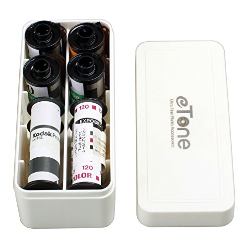 120 220 135 Multi-Format-Filmbehälter, Aufbewahrungsbox, Schwarz / Weiß