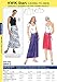 Kwik Sew K2954 Wrap Skirts Sewing Pattern, Size XS-S-M-L-XL