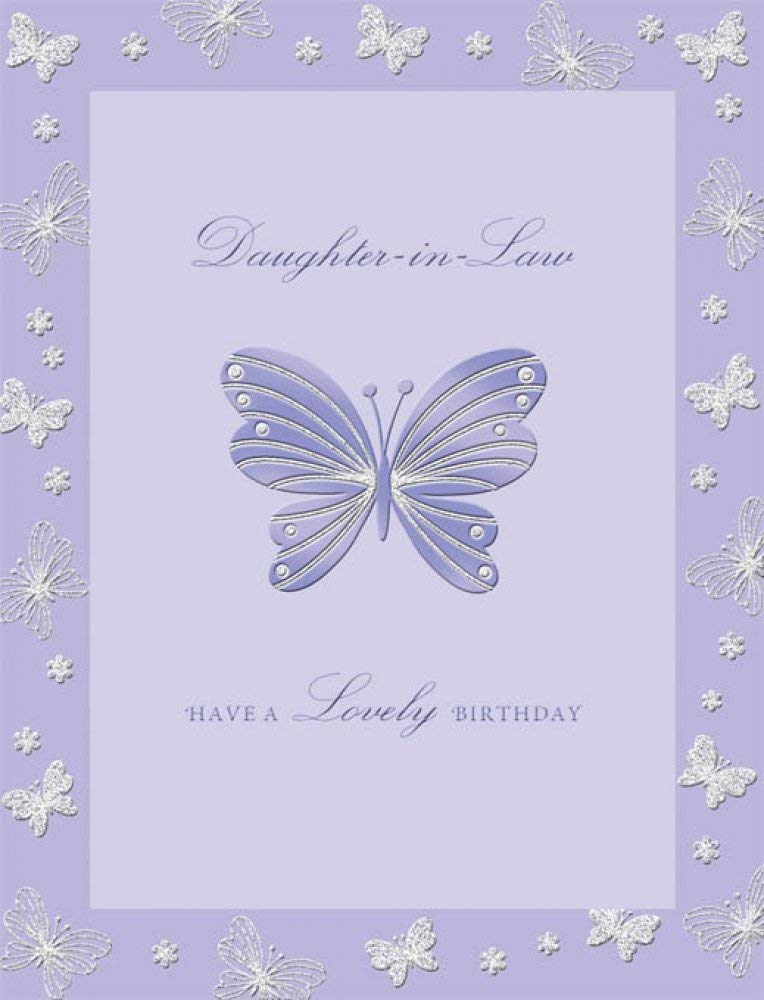 Piccadilly Greetings Modern Birthday Card Daughter In Law - 8 x 6 inches