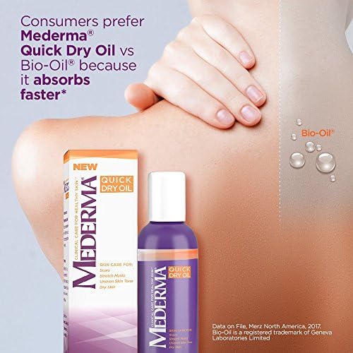 mederma quick dry oil on face