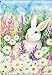 Magnet Works MAIL31099 White Bunny Garden Flag