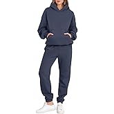 ANRABESS Womens 2 Piece Outfits Lounge Hoodie Oversized Sweatshirt Jogger Sweatpants Y2K Tracksuit Sweatsuit Set Fall Clothes