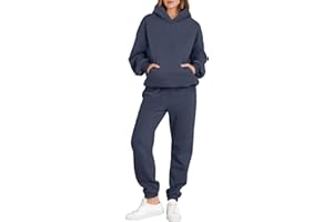 ANRABESS Womens 2 Piece Outfits Lounge Hoodie Oversized Sweatshirt Jogger Sweatpants Y2K Tracksuit Sweatsuit Set Fall Clothes
