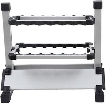 Amazon ロッドスタンド 14本用 コンパクトに 折りたたみ式 ロッドスタンド 釣竿収納棚 シルバー 一般的な ロッドスタンド