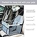 WOpet Pet Booster Seat,Deluxe Pet Dog Booster Car Seat with Clip-On Safety Leash and Zipper Storage Pocket- Perfect for Small and Medium Pets up to 20 lbs