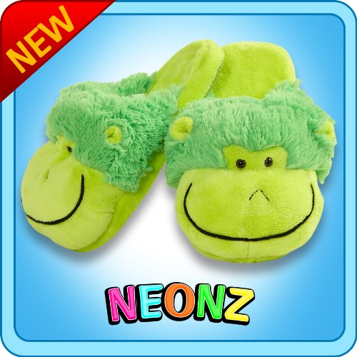 Pillow Pets My Neon Monkey Slippers