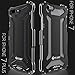 LWGON iPhone 7 Plus Case, Aluminum Metal Shock Proof Frame Bumper Double Color Oxidation Aluminum Metal Case Cover for iPhone 7 Plus (GD Black)