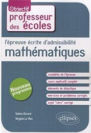 L' épreuve écrite d'admissibilité, mathématiques