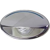 Manufacturers' Select ITC LED Down Courtesy Light - RV or Marine LED Light with Stainless Steel Bezel, Clear Accent Window with Blue Light (69307SS-CLBL) (B07VN776VM)