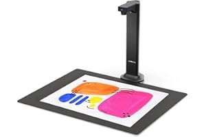 VIISAN DL8 Ultra Smart Document Scanner, USB Book Scanner with Asymmetric Lighting Tech, OCR Auto-Flatten & Deskew, 13MP Document Camera for Desktop/Laptop, Capture Size A3, Works with Windows & macOS