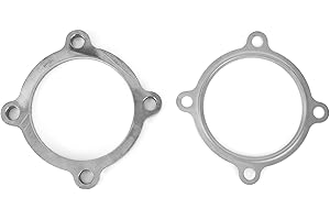 Exhaust Downpipe Flange, 3in 4 Bolt Turbo Exhaust Downpipe Flange Gasket Kit Car Exhaust System Flanges Fit for Garrett's Tur