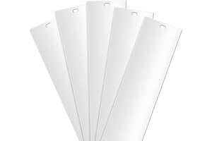 5 Pcs 82.5" Vertical Replacement Blinds PVC Vertical Blinds Replacement Slats Parts for Sliding Glass Door Patio Door Window