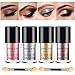 Glitter Eyeshadow Palette Shimmer, Makeup Eye Shadow Powder ETEREAUTY 4 Colors Glitter Powder Loose with Eyeshadow Brush for Party Festival Eyeshadow, Makeup, Nail Art Tips Decoration