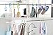 yueton 6pcs Colorful Plastic Multi-purpose Hanging Hooks Hangers Organizer Utility Laundry Clothes Bag Hooks for Home, Office, Workshop, Exhibition