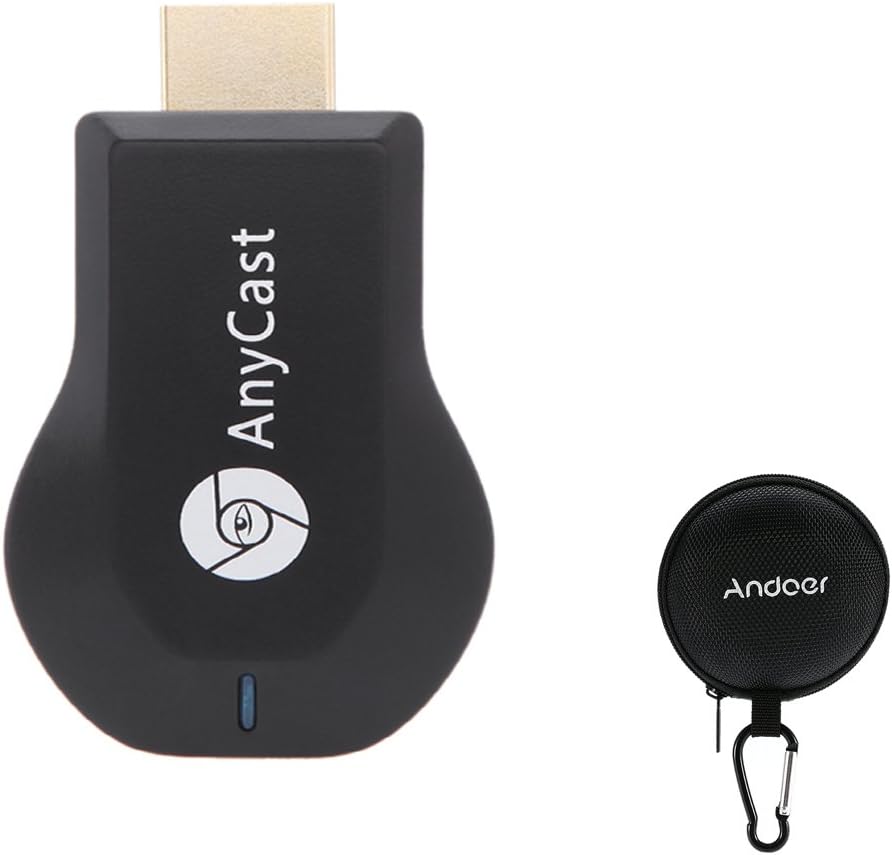 AnyCast M2 Plus Mini Wi-Fi Display Dongle Receiver 1080P Airmirror DLNA Airplay Miracast Easy Sharing HDMI Port + Anoder box for HDTV Smart Phones Notebook Tablet PC