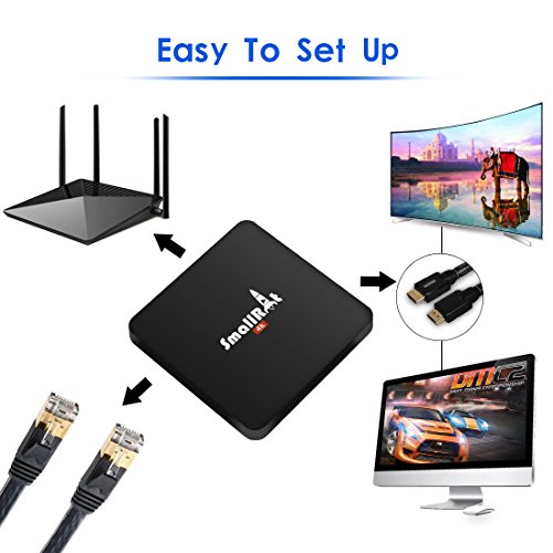 Android 7.1 TV Box, SMALLRT X2 Smart TV Box 2G+8G with Bluetooth 4.0 Support Wifi Quad Core Media Player for 4K HD Home Entertainment - Thumbnail 6