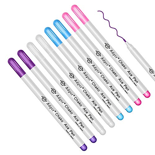 image for NOTIONSLAND 8-Pack Disappearing Ink Fabric Marking Pens for Quilting S