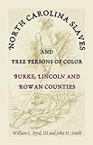 Front cover for the book North Carolina slaves and free persons of color : Burke, Lincoln, and Rowan counties by William L. Byrd