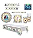 Nautical Baby Shower Supplies Decorations Set Including: Plates, Napkins, Cups, Table Cover and Banner
