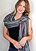 Women’s Jewel Shimmer Multicolor Stripe Scarf, Metallic Pashmina Shawl (Berry Dazzling)