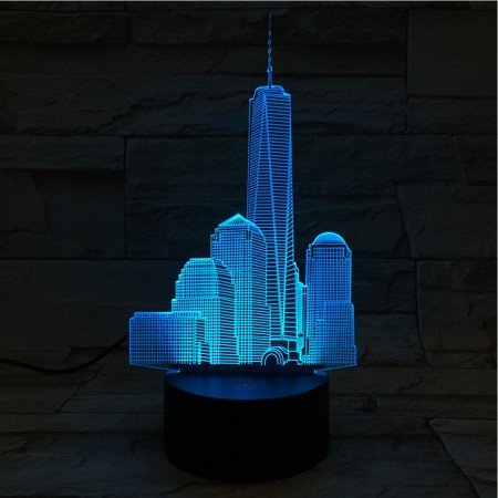 3d optical illusion night light - 7 led color changing lamp - coo…