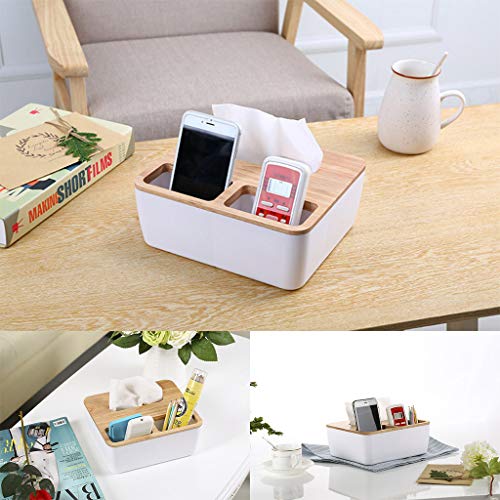 Clearance! Table Storage Box,Fheaven Creative Multi-function Household Desktop Storage,3 Grid Tissue Box Phone Holder Pen Holder